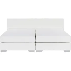 Beliani Boxspringbett 180 x 200 cm Weiß