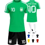 Deutschland Trikot Kinder Herren Damen WM 2026 Fussball Geschenke Jungen Coole Sachen für Jungs Fußball Trainingsanzug Tshirt EM Shirt geschenk junge 10 jahre Fußballtrikot Mädchen Set IIIII20Fo7IIIII - 134