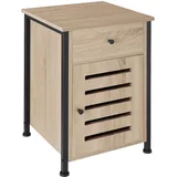 Tectake Nachtschrank Waterford 40 x 42 x 60,5 cm Braun