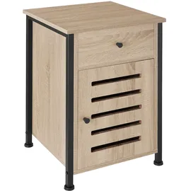 Tectake Nachtschrank Waterford 40 x 42 x 60,5 cm Braun