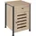 Tectake Nachtschrank Waterford 40 x 42 x 60,5 cm Braun