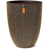 Capi Europe Capi Vase Groove Elegant 34x46 cm Schwarz und Golden 1908675