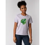wat? APPAREL T-Shirt Monstera 2.0 in Lavender | Gr.: 40