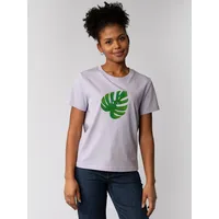 wat? APPAREL T-Shirt Monstera 2.0 in Lavender | Gr.: 40
