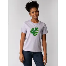 wat? APPAREL T-Shirt Monstera 2.0 in Lavender | Gr.: 40