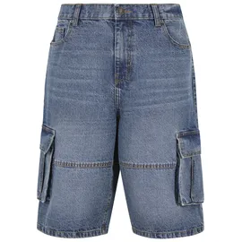 URBAN CLASSICS Relaxed Denim Cargo Short - Blau