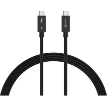 Xlayer Thunderbolt 4 Black 1 m
