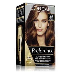 L'Oréal Paris Préférence Nr. 5.3 - Helles Goldbraun farba do włosów 1 Stk