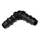 Bradas Bogen Steckverbinder 25 mm schwarz