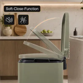 MAXCRAFT Treteimer 50 l Grün
