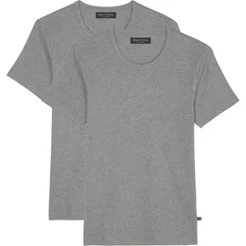 Marc O'Polo Iconic Rib Unterhemd, 2er-Pack, für Herren, GREY, XL