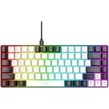 Dpofirs Gaming-Tastatur mit 80% Ergonomischem Layout, Mechanische Tastatur mit Mechanischem Gefühl, Mechanische Gaming-Tastatur, Weitgehend Kompatibel mit RGB Hintergrundbeleuchtung (Weiss)