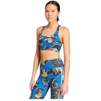 Adidas X Farm Medium Support BH, BLACK/HIRBLU/LUSRED, L/CD