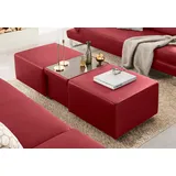 W.Schillig Hocker taboo Leder 130 x 41 x 64 cm Rot