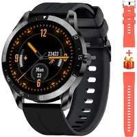 Blackview Smartwatch Herren, X1 Fitnessuhr Rund Volle Touchscreen 5ATM Wasserdicht Sportuhr Fitness Tracker mit Pulsuhr Schlafmonitor Schrittzähler Damen Aktivitätstracker für iOS Android