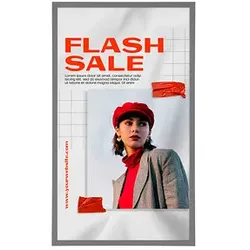 update displays  Klapprahmen HardLine Fenster silber 62,9 x 87,6 cm