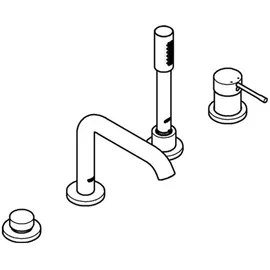 Grohe Essence Einhandwannenmischer Warm Sunset gebürstet