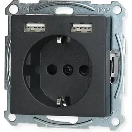 Merten USB-Steckdose anthrazit