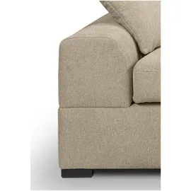 xonox Eckcouch Strukturstoff 3-Sitzer Beige