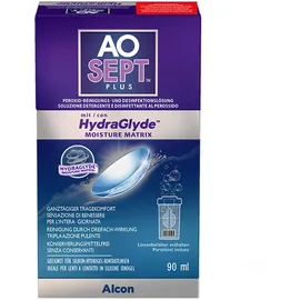 Alcon AOSept Plus HydraGlyde Peroxid-Lösung 90 ml + Tasche Set