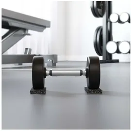 vidaXL Gummiwalze Schwarz 2000 x 8 x 0,3 cm
