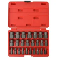 vidaXL 25-tlg. Vielzahn-Schraubenausdreher-Set (Stahl)