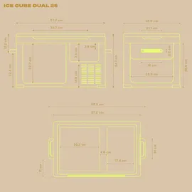 Plug-in Festivals IceCube DUAL Kompressor Kühlbox 25 l