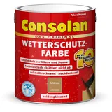 Consolan Wetterschutzfarbe, Rehbraun 2,5 l