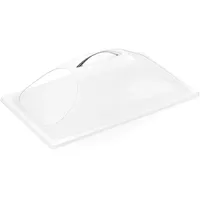 Was 9911 002 GN 1/1 Polycarbonat Abdeckhaube, Zwei Seitenausschnitte,