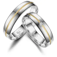 MARRYA Trauring Silber Ringe Trauringe Eheringe Partnerringe goldfarben|silberfarben 72