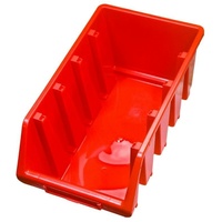 PROREGAL Mega Deal 20x Sichtlagerbox 5 | HxBxT 18,7x33,3x50cm | Polypropylen | Rot | Sichtlagerbehälter, Sichtlagerkasten, Sortierbehälter