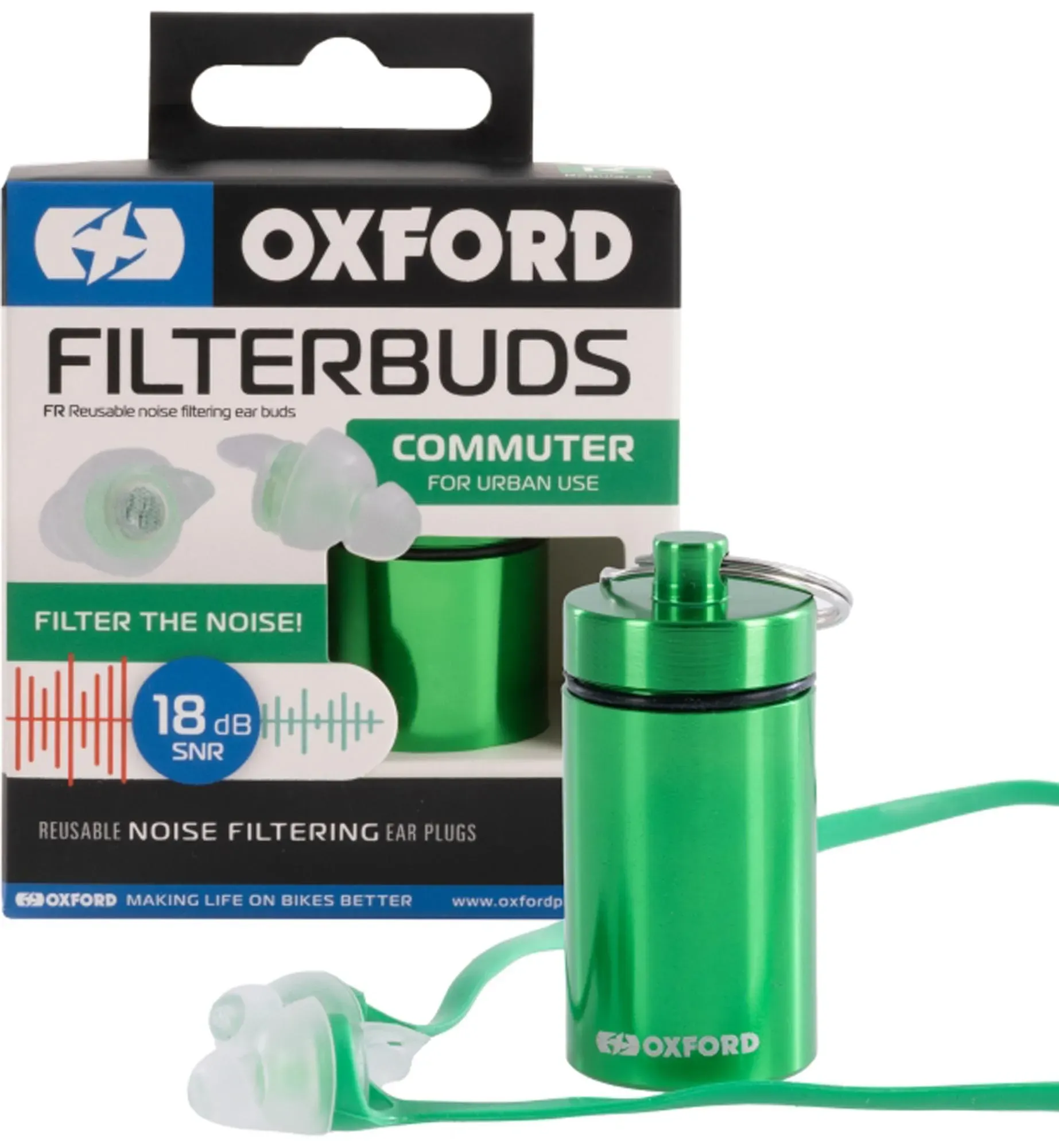 Oxford FilterBuds Ohrenstöpsel Pendler 18 SNR