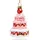 SIKORA BS467 Erdbeer Torte Christbaumschmuck Glas Figur Weihnachtsbaum Anhänger
