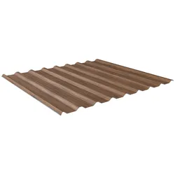 Trapezblech Dach 20/138 | Profilblech | Stahl | Beschichtung Struktur Holzoptik | Stärke 0,5 mm