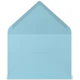 RÖSSLER Papier Coloretti Briefumschläge 80 g/m2, DIN B6, himmelblau; Packungsinhalt: 5 Stück