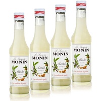 4x Monin Mandel Sirup, 250 ml Flasche