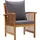 vidaXL Garten-Lounge-Set 4-tlg. natur/dunkelgrau