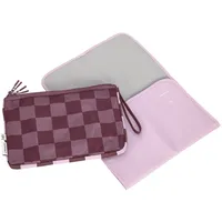 Lässig Wickeltasche Casual Changing Organizer Deep Red / Lavender