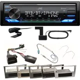 JVC KD-X482DBT Bluetooth DAB USB Einbauset für Astra H Corsa D Zafira B