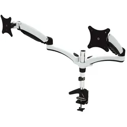 JENIMAGE FD230TK-Tischhalterung - 2 Monitore Neigen -90 bis +85 Grad Drehen 180 Grad Schwenken 360 Grad fuer 15 bis 27 Zoll