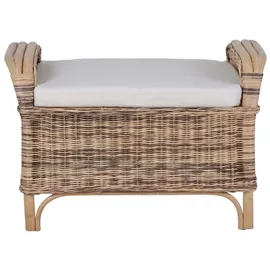 MiaMöbel Sitzhocker 100% Baumwolle 65 x 46 x 46 cm Gelb
