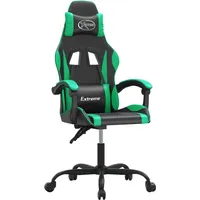 vidaXL Gaming-Stuhl Drehbar Schwarz und Grün PC