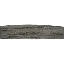 Beckers Betonzaun Betonzaun-Bogenplatte 200 x 45 cm grau