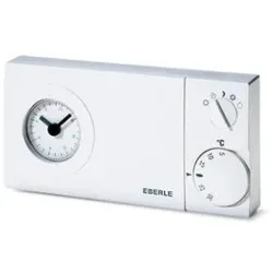 Eberle 515270291100 Uhrenthermostat, Wochenprogramm, 5-30C, Batteriebetrieben, 1Wechsler, potential frei, 10 A easy 2 w