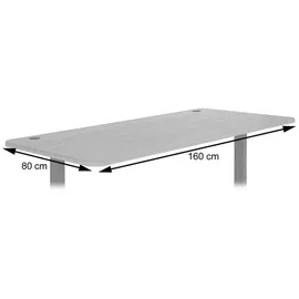 MCW Tischplatte MCW-D40 für Schreibtische, Schreibtischplatte, 160x80cm MVG-zertifiziert ~ eichefarben