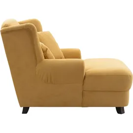 Home Affaire XXL-Sessel »Oase«, mit Wellenunterfederung und 2 Zierkissen gelb