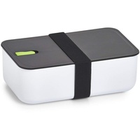 Zeller 14732 Lunch Box, Kunststoff, weiß/schwarz/grün, ca. 19 x 12 x 6,5 cm
