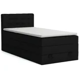 Deine Möbel 24 Boxspringbett 100 x 200 cm H3 Grau