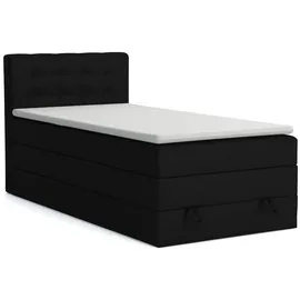 Deine Möbel 24 Boxspringbett 100 x 200 cm H3 Grau