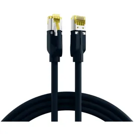 EFB-Elektronik K3130.0,5 RJ45 Patchkabel Cat.6A S/FTP PUR schwarz 0,5m